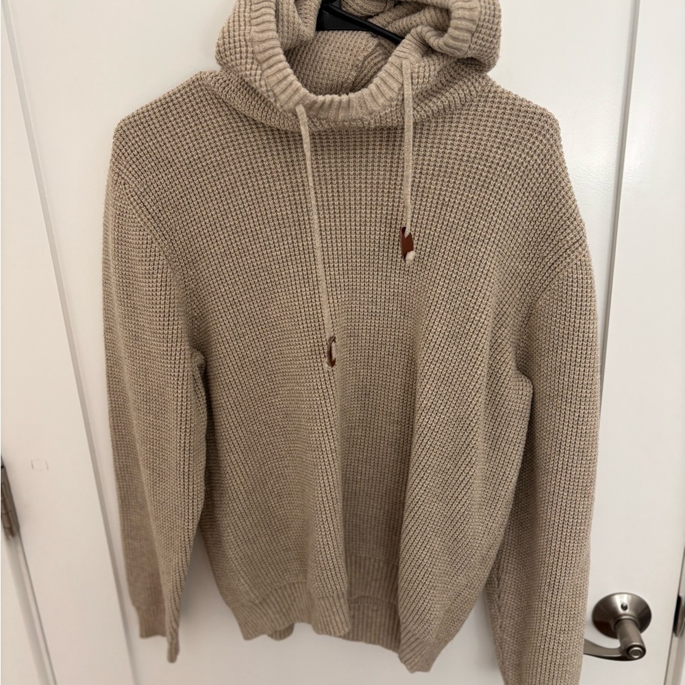 Men's Marine Layer Tan Hooded Sweater